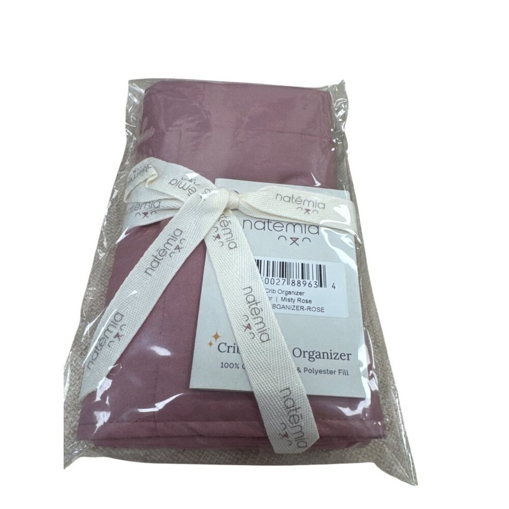 Natemia Crib Pocket Organizer Misty Rose 19x8 Inches SKU 7189